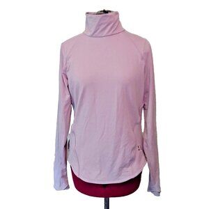 Under Armour HydraFuse Top Slate Purple Womens Size Large Long Sleeve High-Neck